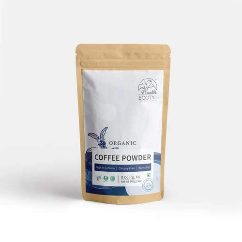 Organic Black Coffee Powder (pouch) 100g