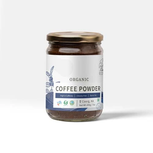 Organic Black Coffee Powder (jar) 200g