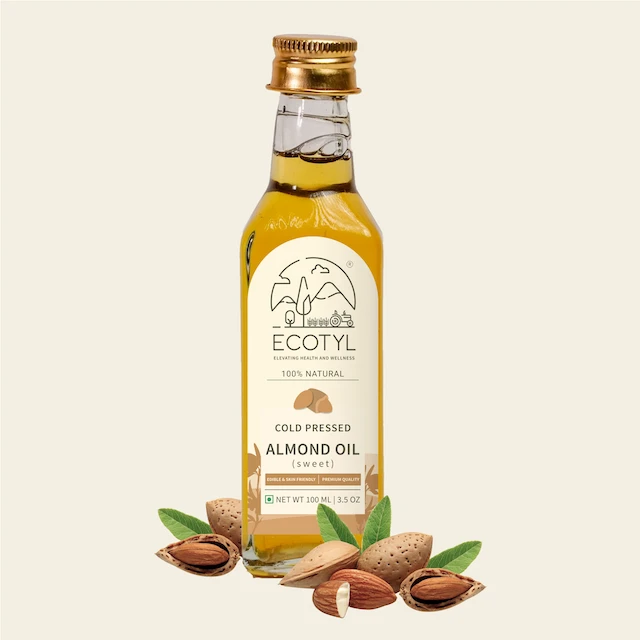 Ecotyl Organic Cold-Pressed Almond Oil (Sweet)- 100g